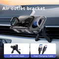 Folding Wireless Car Charger Mount with Air-Vent Base or Two-in-One Stand Checkout Options