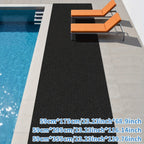 Textured Hallway Runner, 23.22 in Wide in Five Colors with Four Exact Length Options for Narrow Spaces