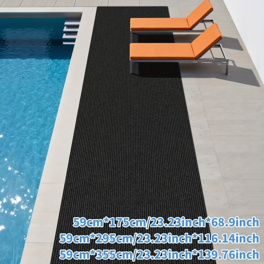 Textured Hallway Runner, 23.22 in Wide in Five Colors with Four Exact Length Options for Narrow Spaces