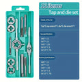 Metric Tap and Die Set 12pcs or 40pcs, M3-M12 Hand Thread Tapping Tool Kit with Plug Taps, Straight & Cone Reamers