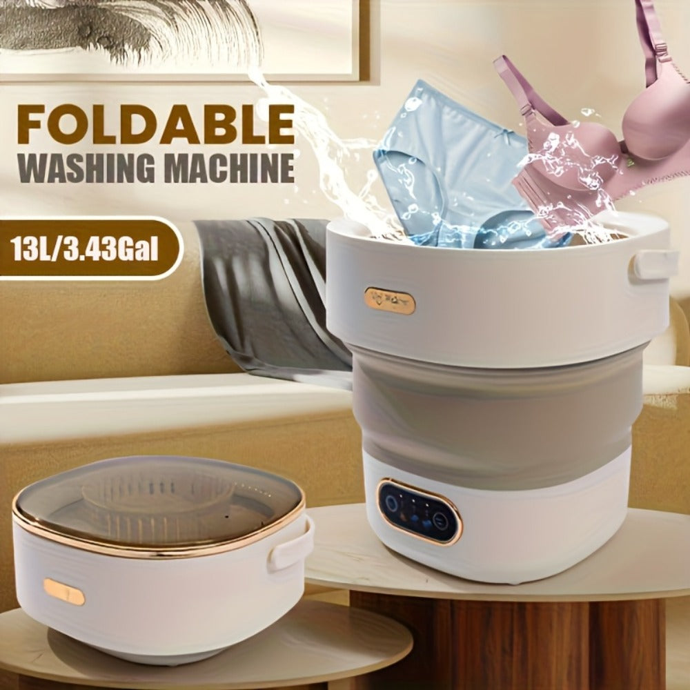 Portable Washing Machine Foldable Mini Washer Large for Underwear Socks Baby Clothes Apartment Dorm Travel Camping