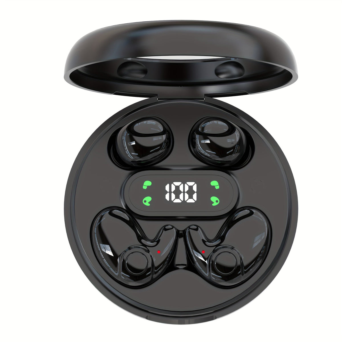 Wireless Earbuds Two-Pair Mini Sleep Set with Digital Display, Type-C Charging and Three Color Options