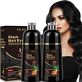 Grey Hair Coverage Shampoo 2 Pack 3-in-1 Herbal Hair Dye Kit with Plant-Based Squalane Colors for Bath Time, Home Spa and Personal Care