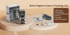 Digital Camera CHUZHAO Retro TLR-Style Model with 12MP Capture Marking, 1080P Video, Autofocus and Dual Filters