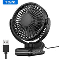 Clip on Fan USB Desk Fan, Brushless Motor Whisper Quiet Portable Mini Fan with Strong Clamp