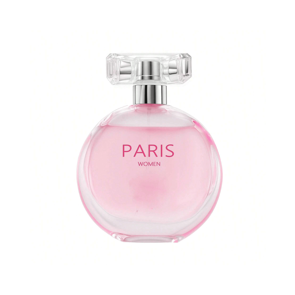 Perfume Paris Women Eau de Parfum 100ml in Round Pink Bottle with Gold Cap & Gift-Ready Box
