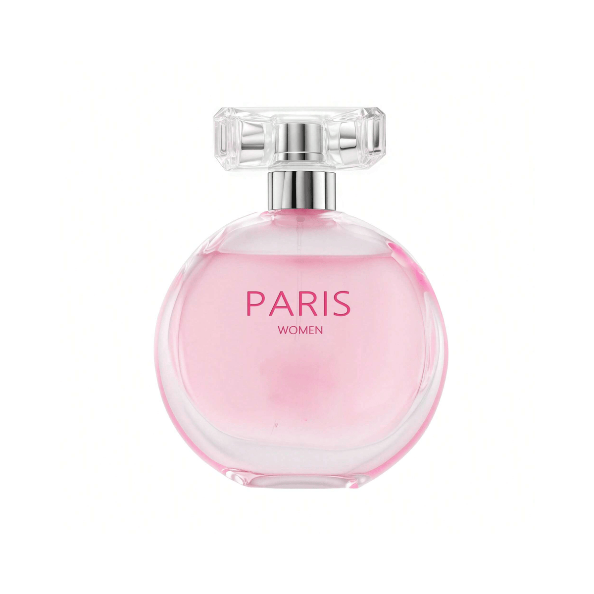 Perfume Paris Women Eau de Parfum 100ml in Round Pink Bottle with Gold Cap & Gift-Ready Box