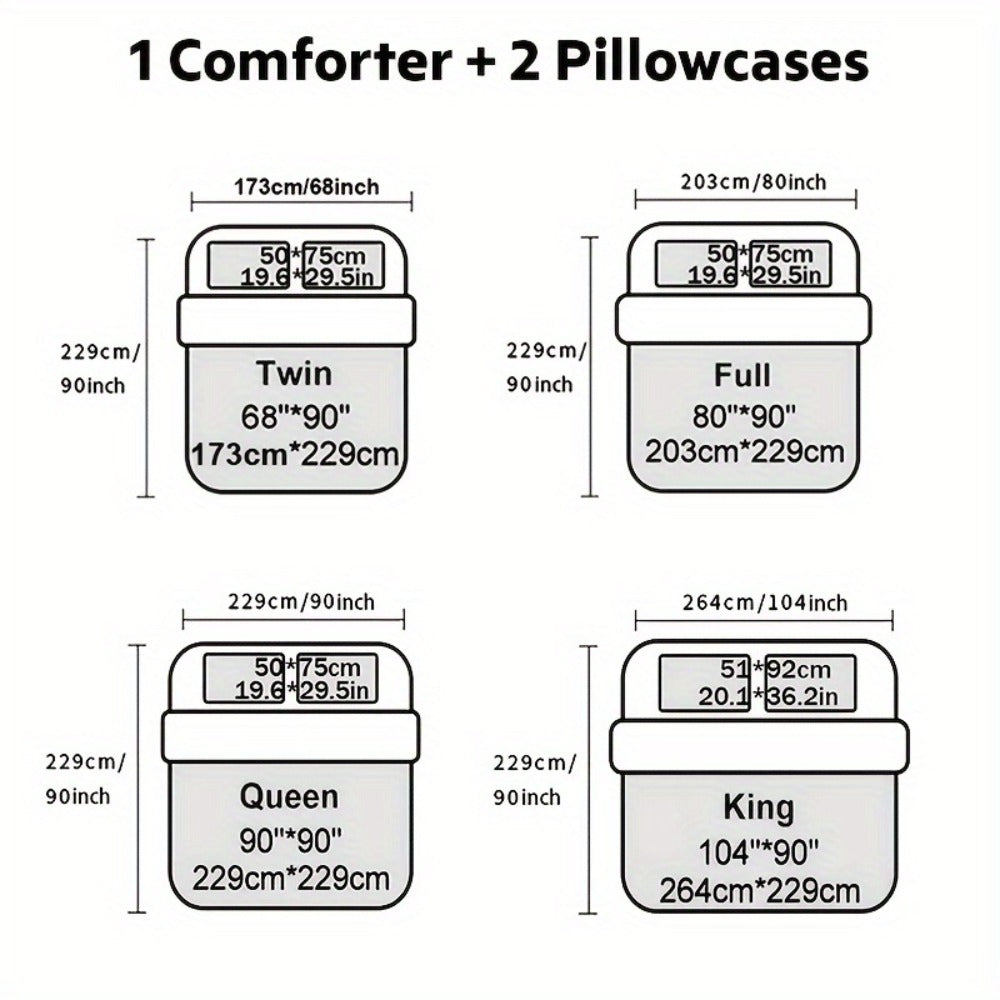 King and Queen Crown Print Comforter Set in Black or Red with Twin, Full, Queen and King Sizes