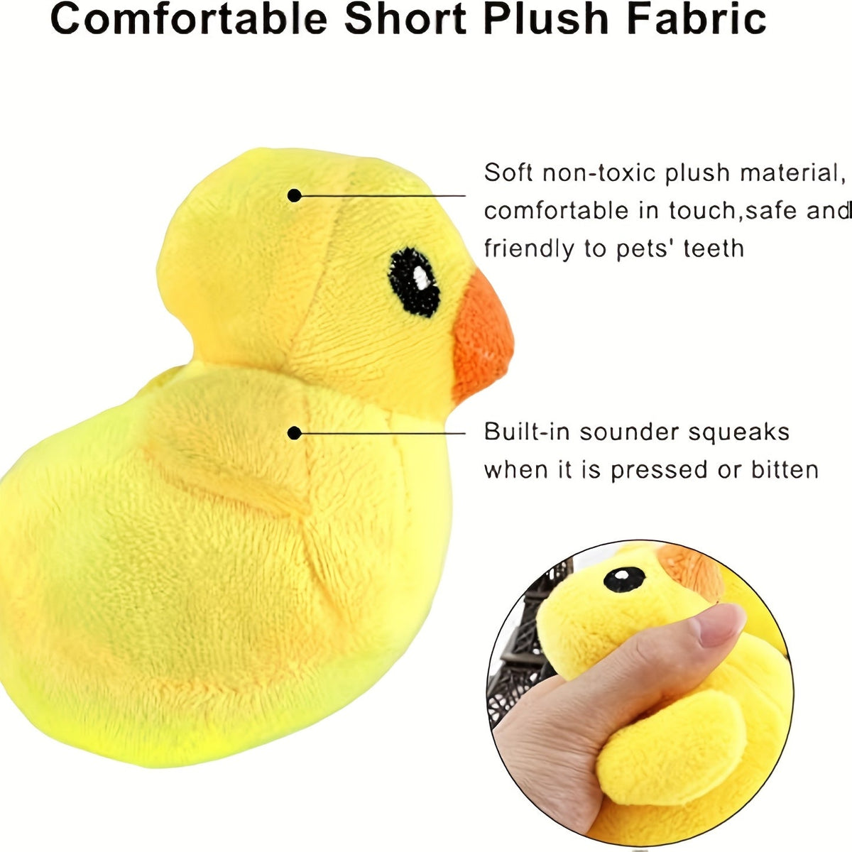 Fourteen-Piece Plush Dog Toy Set with Fruit, Vegetable and Snack Shapes for Supervised Squeaky Play