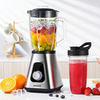 Blender 1200W Smoothie Maker & Milkshake Machine, 52oz Countertop + 22oz Personal Blender Set, 3 Speed Settings
