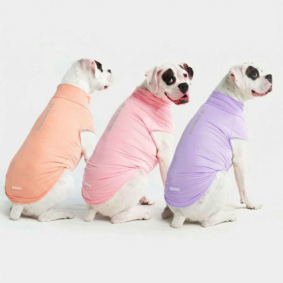 UPF 30 Dog Sun Shirt, Pink Purple Peach / 2XL
