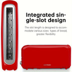 750W Slim Two-Slice Toaster with Six Shade Settings, Reheat, Defrost, Crumb Tray and Six Color Options