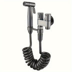 Bidet Toilet Spray Gun Angle Valve One In Two Out Handheld Flusher Booster Sprayer for Toilet for Entryways, Bedrooms and Living Spaces