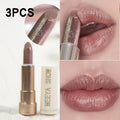 Lipstick Set, MEEYA SHOW 3-Piece Pearlescent Metallic Shimmer Trio with Shade 05, 06 and 07 Options