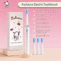 Electric Toothbrush Sanrio Hello Kitty or Pochacco Style with Four Modes, Four Levels and Three Brush Heads
