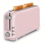 750W Slim Two-Slice Toaster with Six Shade Settings, Reheat, Defrost, Crumb Tray and Six Color Options