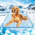 Dog Cooling Mat Self-Cooling Pad for Dogs & Cats – Pressure Activated Arc-Chill Fiber, Non-Toxic Washable Foldable Pet Cool Mat for Summer