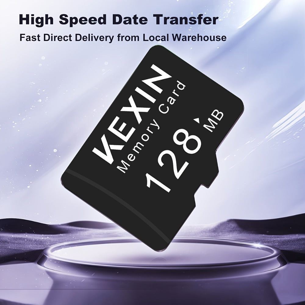 KEXIN MicroSD Memory Card 5-Pack in 128MB, 256MB or 512MB Capacity Options with One Full-Size SD Adapter