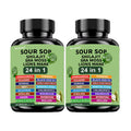Dietary Supplement Sea Moss 24-in-1 Capsules with Soursop, Lion’s Mane and Shilajit, One or Two Bottles
