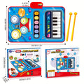 Kids Electronic Drum Music Mat, Multifunctional Musical Toy for Skill Development & Family Bonding