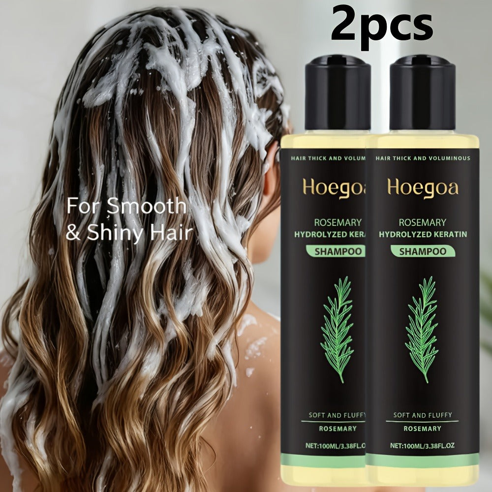 Rosemary Shampoo 2 Pack for Women & Men, Deep Cleansing Strengthening Hair Care with Rosemary Extract