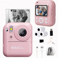 Instant Print Camera for Kids 48MP with Print Paper 32G TF Card 1080P FHD Video Flash MP4 Puzzle Game for a Home Lash Beauty Routine