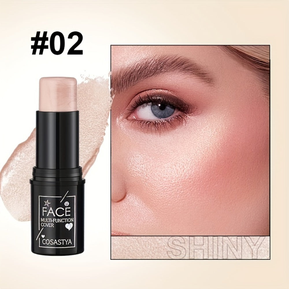 3-in-1 Makeup Stick Set 6pcs – Waterproof Blush Eye Shadow & Highlighter Stick, Long-Lasting Moisturizing Cream Formula