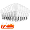 A19 LED Light Bulbs, 9W E26 12-Pack with 800-Lumen Marking in 2700K, 3000K, 4000K or 5000K