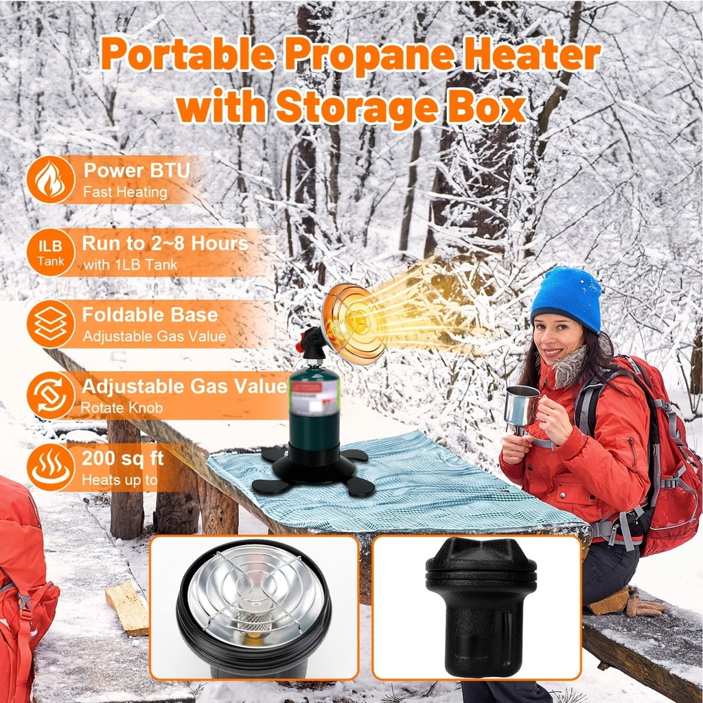 Propane Heater, Portable Camping Tent Ice Fishing Hunting Patio Garage for Garden, Patio and Yard Use