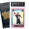 Sports Trading Cards, Football Mystery Display Slab with Black Label or Two-Slab Options for Collectors