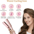 32mm Wave Curling Iron - Women's Hair Curler for Deep Curls & Instant Beach Waves, Professional Salon Styling Tool for All Hair Types