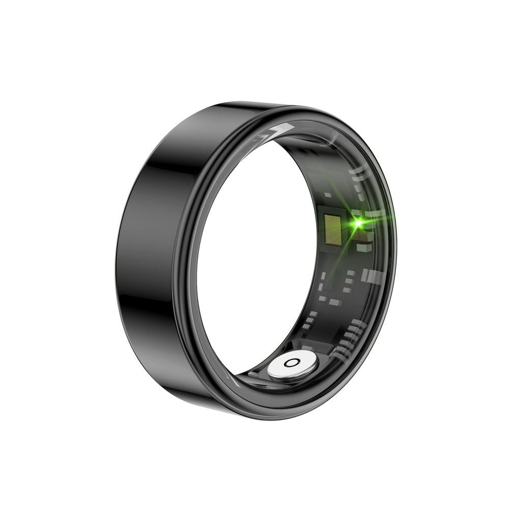 Smart Ring Health & Fitness Tracker Titanium – IP68 Waterproof, Sleep Heart Rate Step Calorie Stress Monitor, BLE 5.3 Magnetic Charging