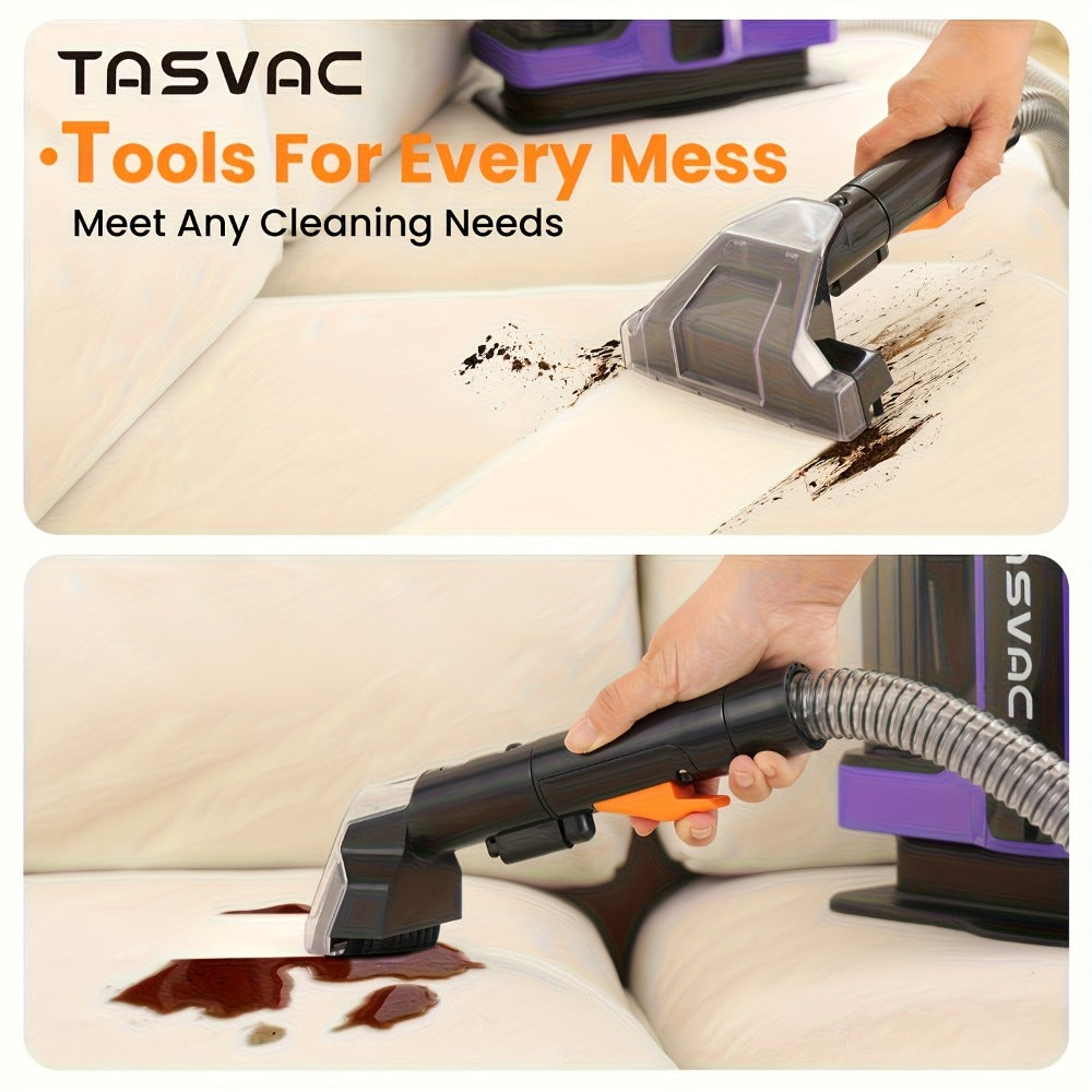 Portable Spot Cleaner for Carpet & Upholstery, Dual Brush Power Suction Stain Remover with Multifunctional Tools