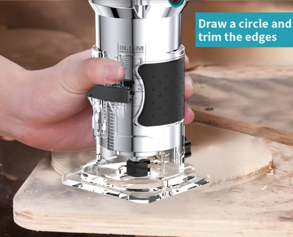 Power Tools Shi Tu Electric Wood Router and Edge Trimmer with Adjustable Speed and Accessory Bundle Options