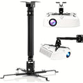 Ceiling Mounted Projector Bracket Adjustable Angle Height & Extendable Arm, Load for an Everyday Personal Care Routine