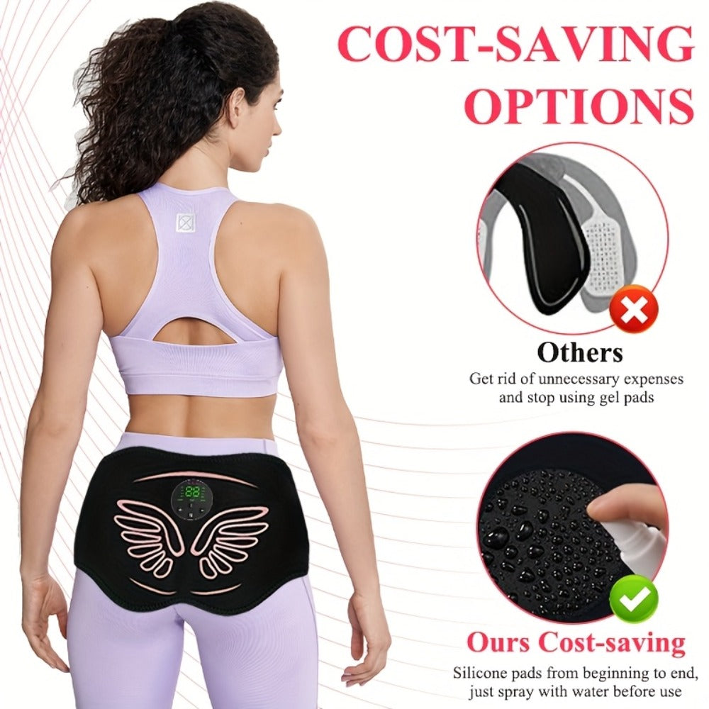 EMS Hip Trainer & Butt Stimulator with Remote Control, Rechargeable Electric Peach Butt Shaper for Women