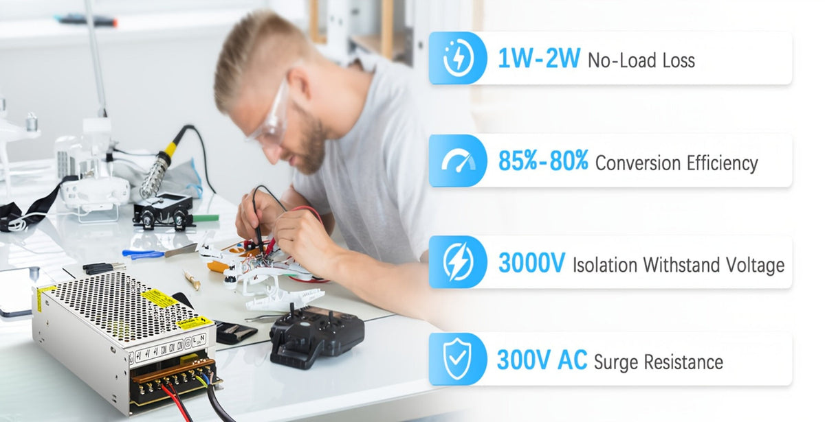 12V 20A 240W Switching Power Supply AC to DC Converter 110V 240V Input Regulated Adapter for Entryways, Bedrooms and Living Spaces