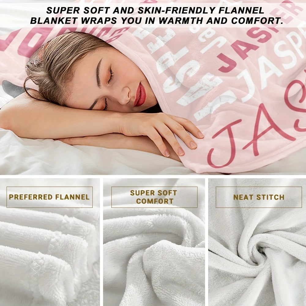 Flannel Throw Blanket 280 GSM in Multiple Colors and 30 x 40, 40 x 50, 50 x 60 or 60 x 80 Inch Sizes