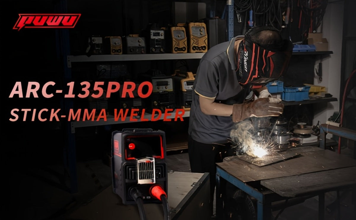 135A 110V MMA Arc Welder Stick Lift TIG 2-in-1 DC Inverter Welder LCD Digital Display Hot for Entryways, Bedrooms and Living Spaces