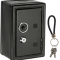 Metal Coin Bank with Key & Combination Lock – Secure Cash Storage Piggy Bank with Removable Drawer for Kids & Adults, Back to School
