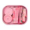 Rolling Tray Set with Grinder Rolling Papers Filter Tips Cigarette Maker – Complete Smoking Accessories Kit Gift Set for Valentine's Day