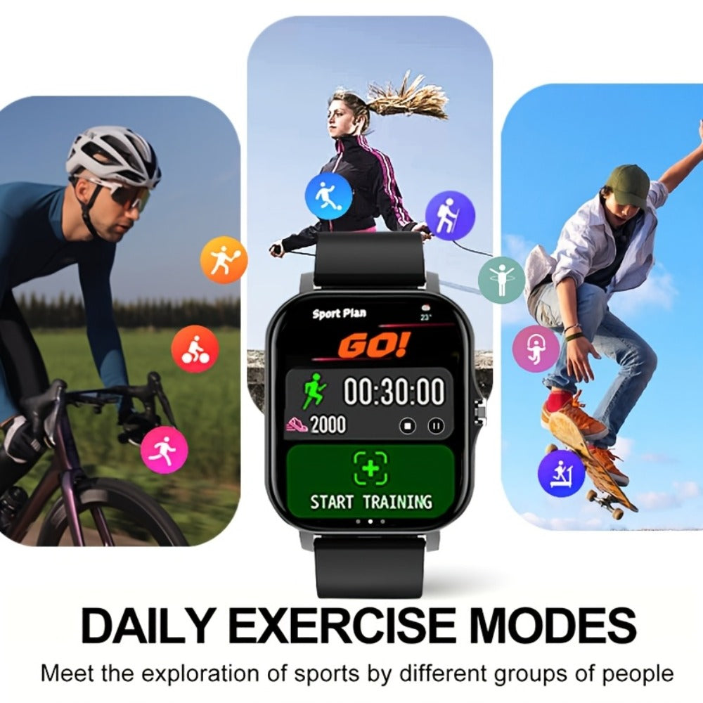 Smartwatch 1.83 Inch with Navigation, Calling, Multi-Sport Modes and Dual TPU Straps for Outdoors
