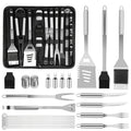 15- or 24-Piece BBQ Tool Set with Spatula, Tongs, Forks, Skewers, Brushes and Carry Case Pictured