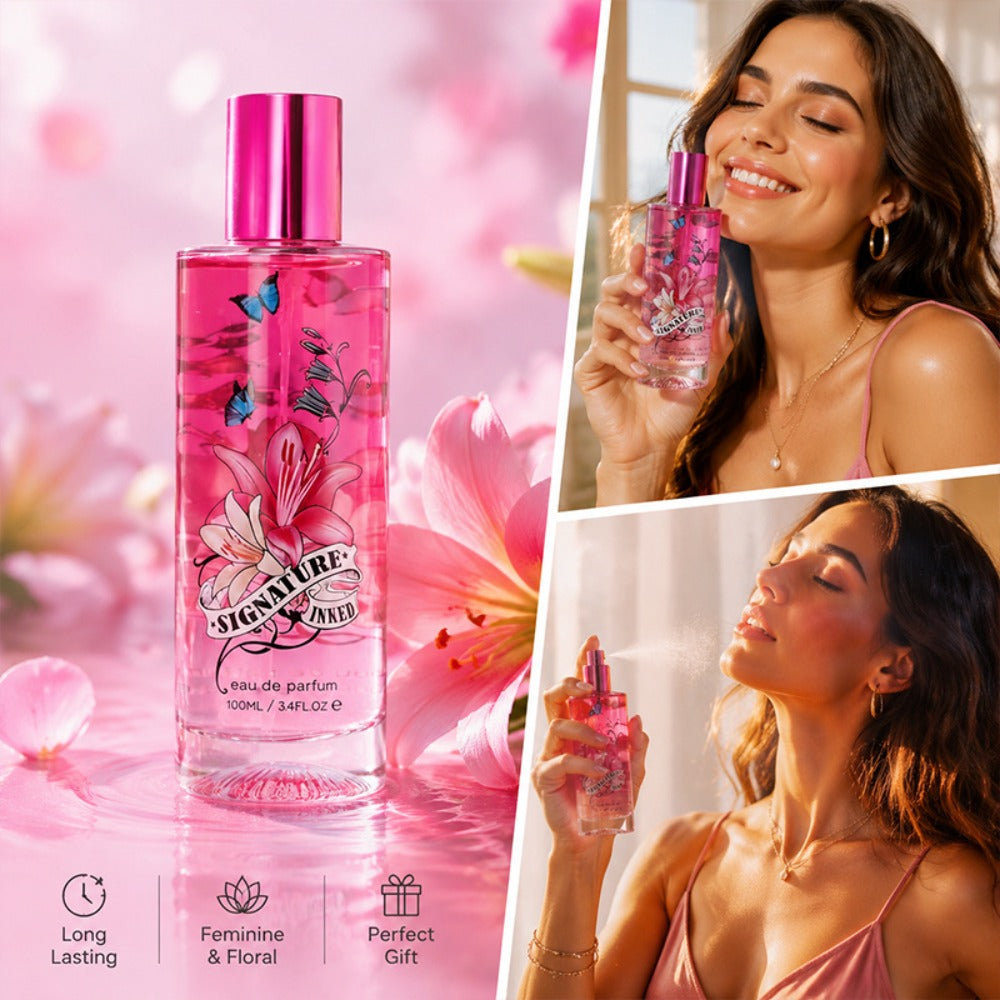Eau de Parfum Fruity Collection for Women 100ml in Pink Bottles with 4-Note Source Profile