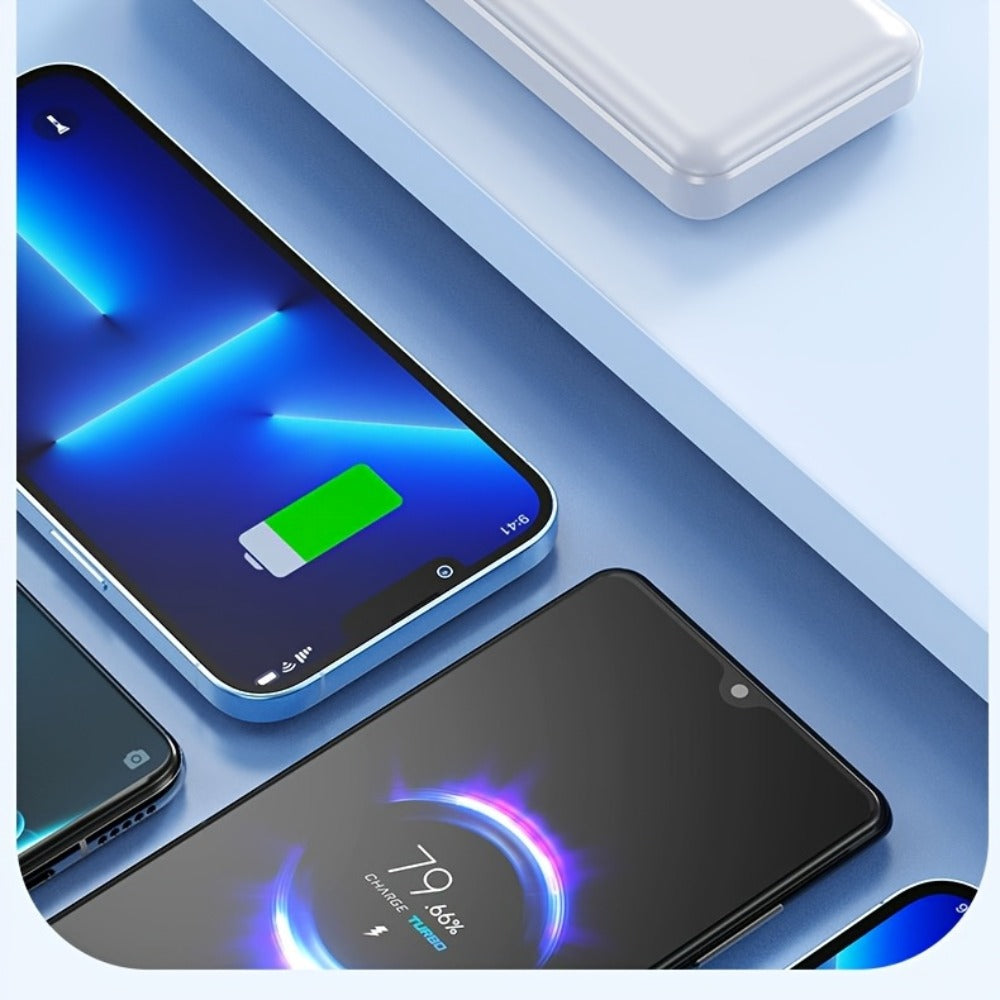 65000mAh Portable Power Bank with LED Display USB Charger for iPhone 17 16 15 14 13 12 11 XS Android Phones Tablets
