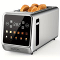 Long-Slot Four-Slice Toaster with Touch Screen, Six Shade Levels and Removable Slide-Out Crumb Tray
