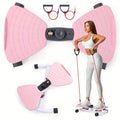 Fitness Equipment Waist Twist Platform with Figure-Eight Resistance Tubes Display and Three Colors