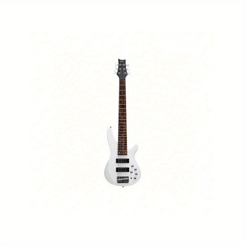 Electric Bass Guitar, Adjustable, 44 Inch, White, Inch, GIB for Lessons and Practice