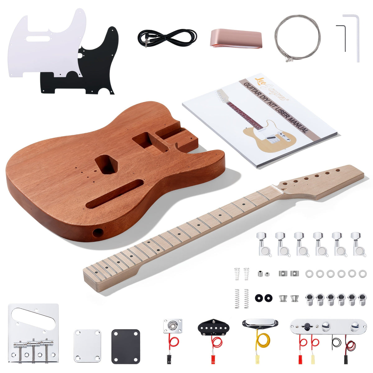 Electric Guitar, DIY TL, Leo, Jaymz, Kit for Lessons and Practice for Home Practice