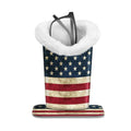 Plush-Lined Eyeglass Holder Stand with Upright Open-Top Design, Broad Desk Base and 34 Pattern Choices